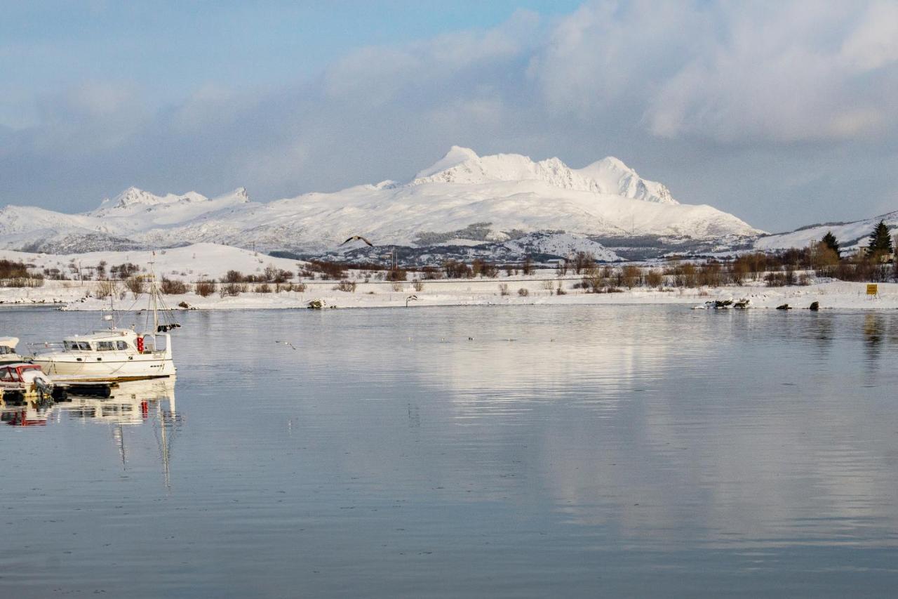 Вилла Brand New Nappstraumen Seaview Cabin Gravdal  Экстерьер фото