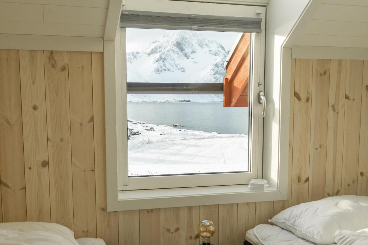 Вилла Brand New Nappstraumen Seaview Cabin Gravdal  Экстерьер фото